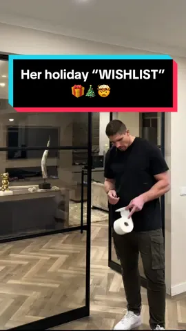When she presents her holiday “WISHLIST” 🎁🎄🤯