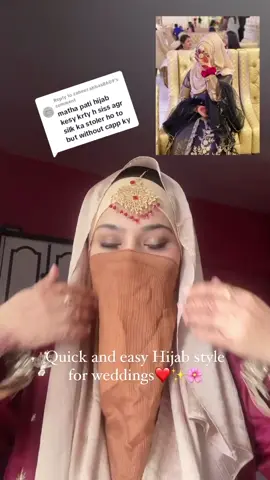 Replying to @zaheer.abbas8609hijab with tika #hijabstyle #easyhijabtutorial #manahilkhan #easyhijab #viewsproblem💔😔 #hijabwithdesign #fypシ゚viral #hijabi #viral #support #follow #foryoupage❤️❤️ #hijabinspiration #simpleandeasyhijabstyle #hijabwithfullcover #wedding hijab for brides tutorial 