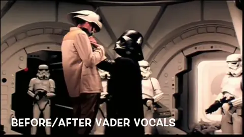 STAR WARS before James Earl Jones' voice was dubbed in for Darth Vader. This is how it sounded on the set with David Prowse.