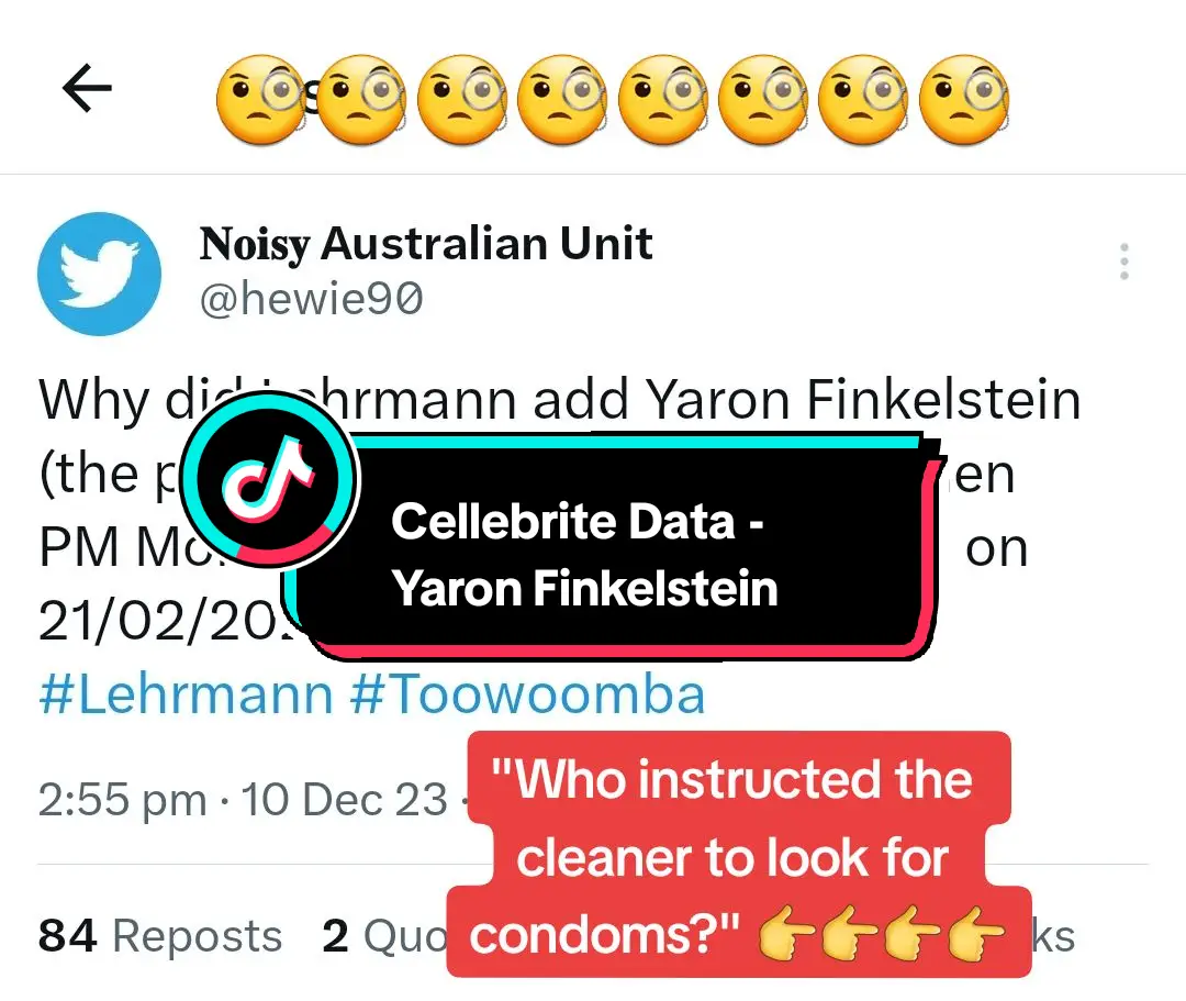 Bruce Lerhmann's Cellebrite Data revealed that he added Scott Morrison's Number 1 Mr Fixer (Yaron Finkelstein) to his contacts. Former PH Security Chief Peter Butler told police he fought against the decision to clean the office and believed his incident report was altered. #brucelehrmanntexts #brucelehrmanntrials #brucelehrmann #istandwithbrittany #istandwithbrittanyhiggins 