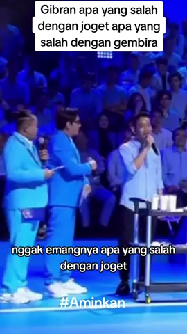 Gibran apa yang salah dengan joget apa yang salah dengan gembira #aminkan 