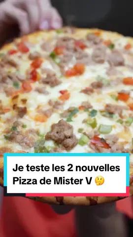 Les 2 nouvelles pizza de Mister V, vous en pensez quoi ? 🤔  @La Routine #degustation #pizza #misterv #fastfood 