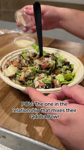 How else loves Qdoba? 😍 but i eat my bowl how its served 🤣🫶 #qdoba #food #couplestiktok 