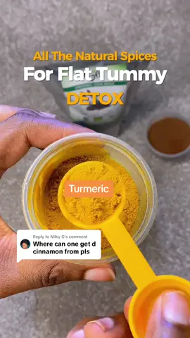 Replying to @Nilky G Get all Spices for Detox drink recipes and a total healthy cleanse via 🔗   #weightloss #fatloss #Recipe #detoxdrink #detoxwater #spices #cinnamon #turmeric #chiaseeds #detoxcleanse #yearontiktok #bellyfat #healthy 