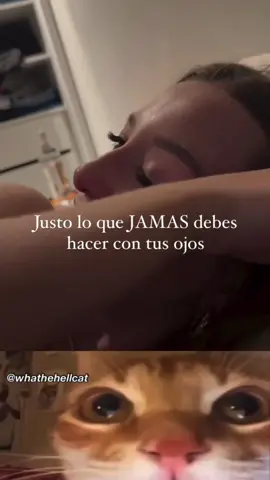Limpieza de ojos👁️ #viral #parati #cat #foryou #whatthehell #humor #cringe #ojos #eyes 