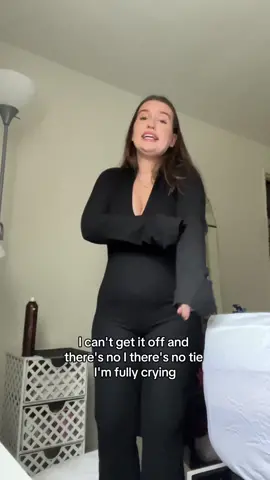 Watch me have a full on claustrophobia panic attack bc i couldnt get this maternity body suit on - pretty little thing, please put zippers or buttons or make it more stretchy or something, sincerely every pregnant woman ever 🫶 #prettylittlething #fail #funny 