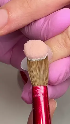 How to apply Acrylic powder - Nail short shape #nails #viralnails #acrylicnails