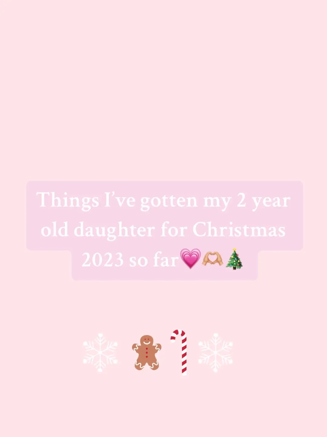 What ive gotten my daughter for Christmas so far✨🎄💗 #christmas #toddlergirl #toddlergiftideas #chrisymasgift #christmastok 