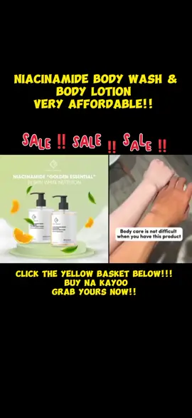 NIACINAMIDE BODY LOTION AND BODY WASH #fyp #fyppppppppppppppppppppppp #tiktokbudolfinds #tiktokbudolfinds #TikTokTrends #niacinamidelotion #niacinamidebodywash 