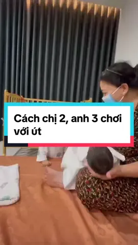 Chị 2 Bon, anh 3 Bin cưng út Ben chưa kìa 🥰🥰🥰