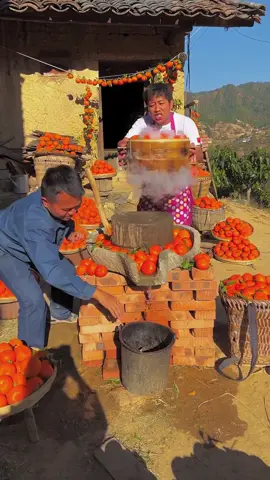Enjoy harvest sweet Orange🍊 fruit with rural life