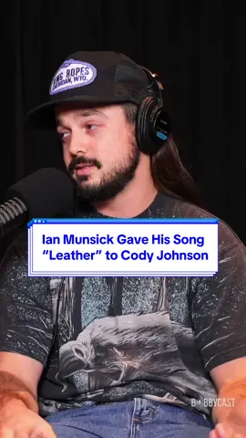 @Ian Munsick on giving his song “Leather” to #CodyJohnson. Full clip at: @TheBobbyCast #BobbyCast #IanMunsick #CodyJohnson 