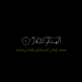 #سورة_التكاثر  #الهاكم_التكاثر_حتى_زرتم_المقابر  #ماهرالمعيقلي  #fyp #foryou #fypシ 