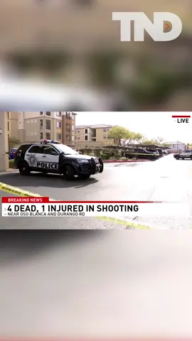 Police investigate a shooting in which five people were shot, leaving four dead and one injured in a Las Vegas shooting Monday. #lasvegas #police #shooting #investigation