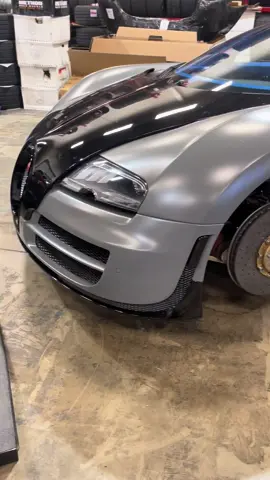 Casual snow tire swap for the Veyron  #cars #bugatti #bugattiveyron #cartok #carsoftiktok 