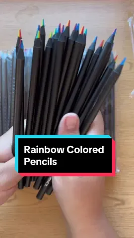 Rainbow Colored Pencils #artsupplies #TikTokShop #coloredpencils #sketchbook #art #artist #pencils #rainbowpencils #sketchbookart #sketches 