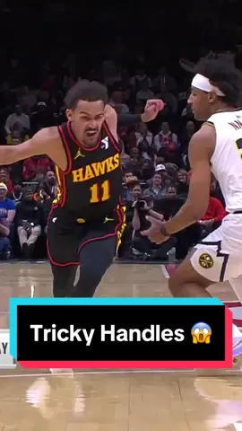 Trae with the tricky handles 👀‼️ #NBA #Traeyoung #AtlantaHawks #Trae 