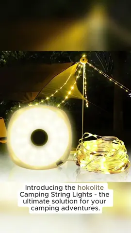 Hokolite 2-in-1 Camping String lights 33ft #campinggear #campinglight #carcamping #ledlights #hokolite