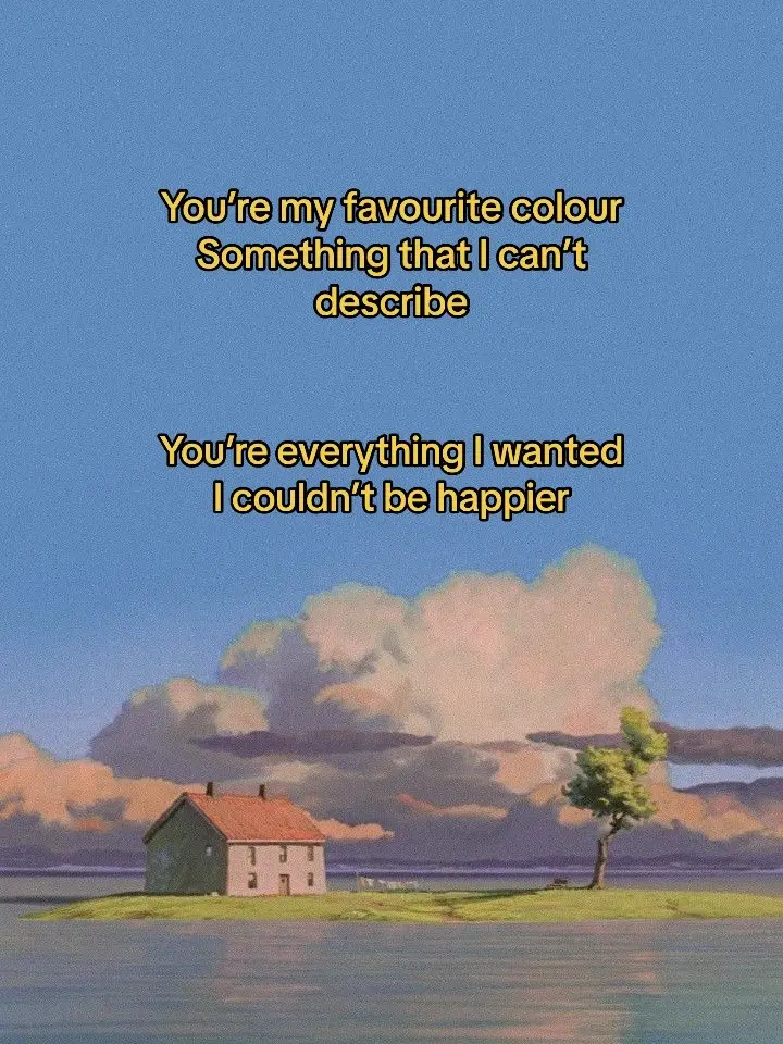 Use this sound to post your favourite colours☺️ #fyp #TunesOfSG #musikditiktok #tiktokmusikat #ranggajones #lovesong #jvke #studioghibli #musictok #lyrics 