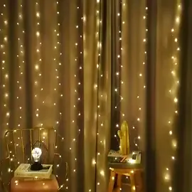 LED Window Curtain Fairy Twinkle Lights, 3mx3m 300leds USB Operated 8 Modes Icicle String Lights with Remote & Timer for Indoor Xmas Party Home Garden Decoration(Warm White) #freeshipping #shopnow #getnow #christmas #homedecore #light #christiantiktok 