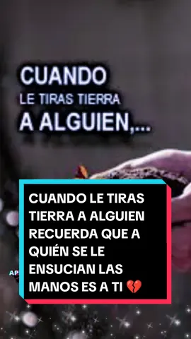 CUANDO LE TIRAS TIERRA A ALGUIEN A QUIEN SE LE ENSUCIAN LAS MANOS ES A TI 💔 #marianamanjarrez #cuandoletirastierraaalguien #aquienseleensucianlasmanosesati #tierra #manos #nolohagas #noletirestierraanadie #Dioslesbendiga #aprendiendoaamar #aprendiendoaamarconmariana💟 #marianamanjarrezc #todalagloriaesparatiseñorjesus❤️ #VoiceEffects 
