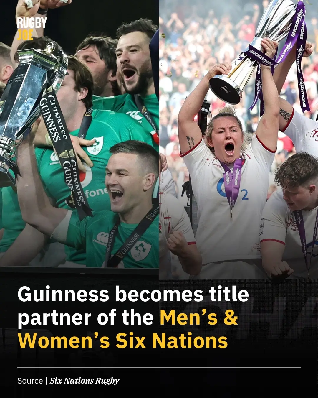 Starting in 2024 Guinness will be the official title partner of both tournaments, in a new long-term deal announced today.  #GuinnessM6N #GuinnessW6N #sixnations  