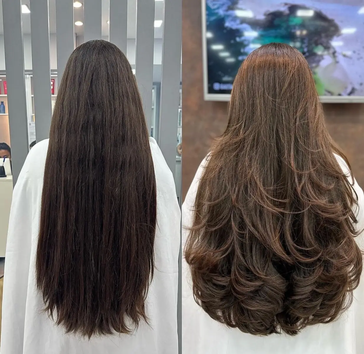 Após alguns meses de corte, a cliente voltou satisfeitíssima e continuamos o processo para deixar esse cabelo cada vez mais saudável, cheio!   O MÉTODO É PARA DEIXAR AS PONTAS MAIS CHEIAS, E ISSO FAZ MUITA DIFERENÇA NO CAIMENTO, E CRESCIMENTO DO CABELO. NÃO PERCA A OPORTUNIDADE DE MELHORAR LOGO SEU CABELO, QUERENDO SABER SOBRE O CABELO DA OUTRA. Lembrando: CADA CABELO É DIFERENTE DO OUTRO, COM ISSO RESULTADOS DIFERENTES. Para quem sempre pergunta como fica no dia seguinte, tá aí!  Curtiu esse cabelo??? Salva e compartilha com uma amiga!!!