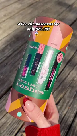 Benefit Nice List Lashes Set 💕 #benefitcosmetics #benefitmascara #rollerlashmascara #bestmascaras #tiktokshopfinds 