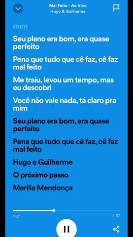 mal feito♥️#musica #CapCut #fy #musicaboa #spotify 