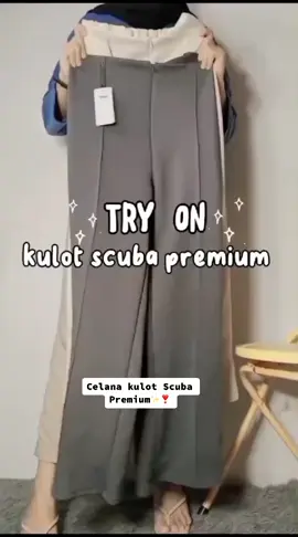 Celana Wanita Kulot Scuba Bahan Premium✨😍#Celanawanita #kulotscubapremium #celanakulotscuba #klikkeranjangkuning 