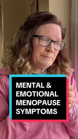 Mental & emotional menopause symptoms. #menopause #perimenopause #menopausesymptoms #perimenopausesymptoms #menopausesupport #menopauselife #midlifewomen 