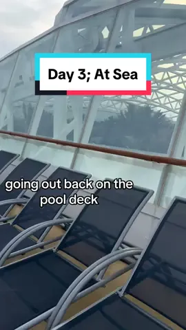 Our firsg day at sea, follow along for day 3 and shat i grt up to for a day on @Royal Caribbean’s Ultimate World Cruise.  #RoyalCaribbean #crusing #explore #solotravler #worldCruise #UltimateWorldCruise #UWC #SerenadeOfTheSeas #cruise #travel 