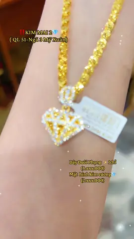SET Dây đuôi phụng + Mặt kim cương💎 🔥siêu HOT ‼️ bên nhà KIM MAI ạ, siêu sáng✨ nha mấy chị 😍#tiemvangkimmai2 #xuhuong #vàng18k_610 #kimmai #phúmỹ #dâychuyền 