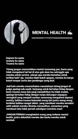 Jangan menambah luka untuk seseorang yang sedang berusaha untuk sembuh #mentalheal #depresii #anxiety #trustissue #fyp #lukamasalalu #skyn_seaa #rhenamarlena 