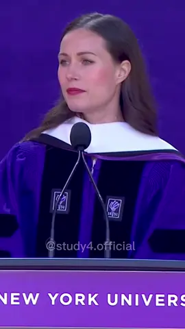 Don’t be afraid #sannamarin #nyu  #speech #motivation #finland #study4 #english #LearnOnTikTok