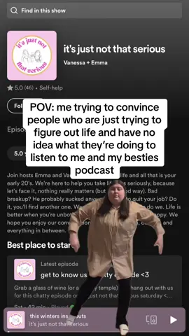Link in bio  #podcast #breakdancingmeme #listentomypodcast #20somethings #adviceforyour20s #LifeAdvice #besties #girlhood #podcastsforwomen #idontknowwhatimdoing 