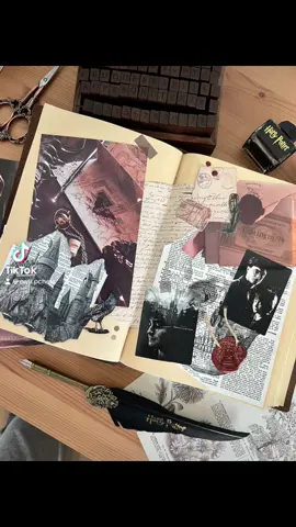 #harrypottercollage #harrypotterjournal #vintagejournaling #collage #paperlover #bulletjo #bujoideas #scrapbookingidea #journalingidea #journalingideas🤎🐻🗒 #aestheticjournal 