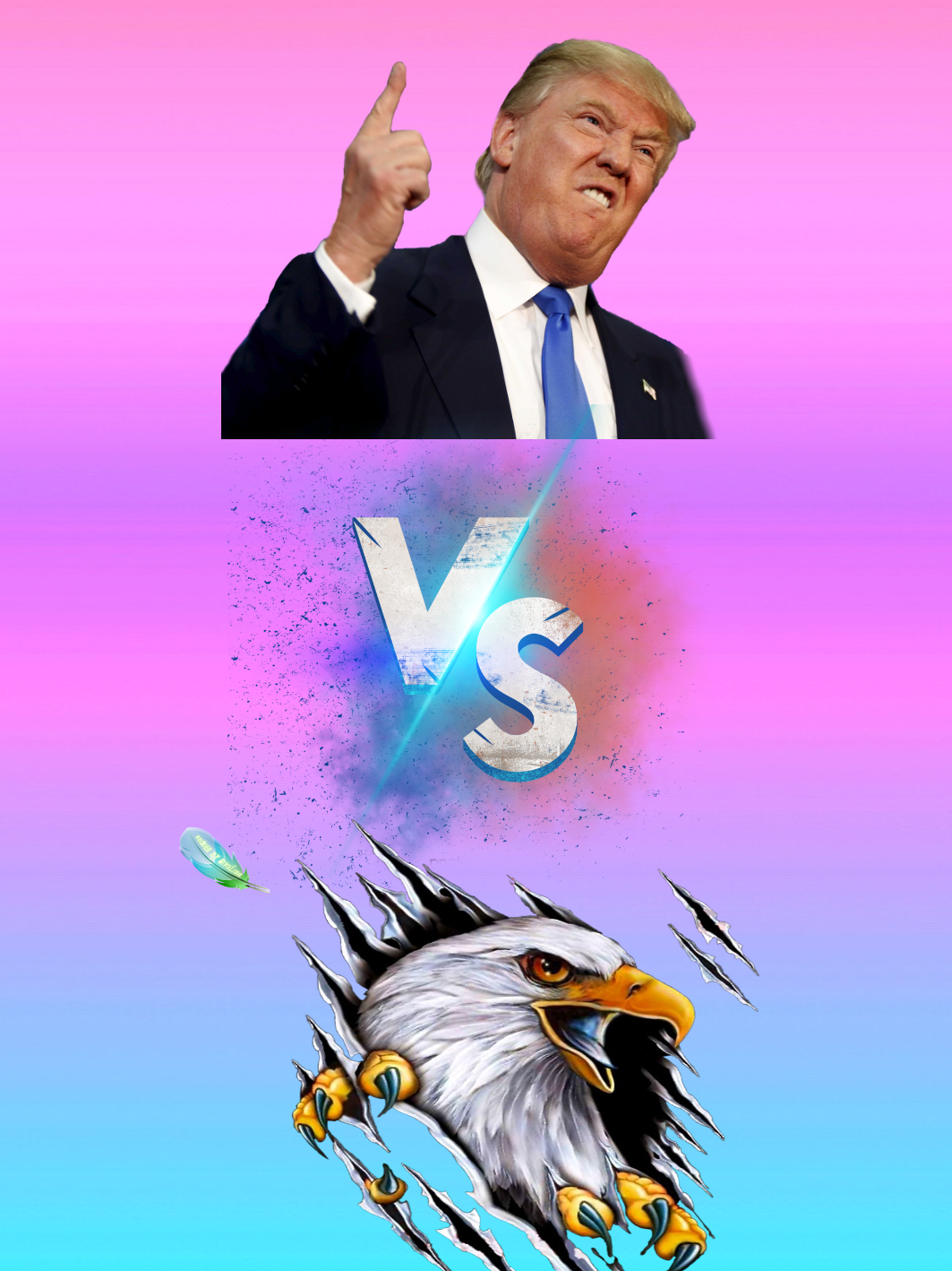 Donald Trump VS Bald Eagle #eagle #baldeagle #fyp #foryou #usa