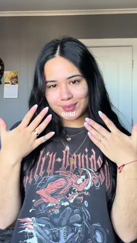 the nails (from afar) and jewerly are my fav & i will take this shirt to the grave with me  #OOTD #fyp #harleydavidson #njcontentcreator #grwm #newjersey #fashion #outfitideas 