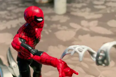 Spider-Man testing his web shooters #spiderman #marvellegends #spidey2024 #peterparker #spiderman2 #figtokcommunity #venom #marvelsspiderman2 