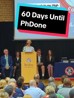 With 60 days left until I'm PhDone, I got to do something really special today!  It was truly a pleasure to be invited back to my old high school to give the guest speech at their annual awards night. Congratulations to all of the students who received awards!  #highschool #throwback #phdstudent #countdown #PhDone 