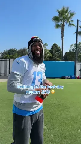 never a dull moment 😂 #keenanallen #nfl #lachargers 