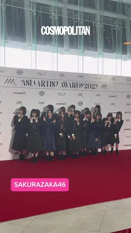 J-POP girl group #SAKURAZAKA46 graces the #AAA2023inPH red carpet as the first Japanese act! 🌸 #AAA2023inPH #CosmoAtAAA2023inPH