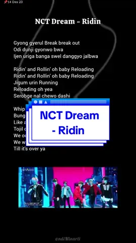 Membalas @js_gfriend NCT Dream - Ridin, Lyrics #easylyrics#kpoplirik#nctzen#nctdream#ridin 