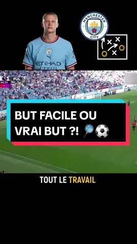 But facile ou vrai but d'attaquant ? #football #haaland #tactique #manchestercity #guardiola 