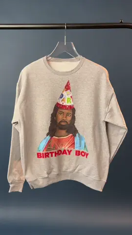 Replying to @Million mile mitch Thanks to Chris Morris and The Dirt Label for creating the new Black Jesus Birthday Boy design! 🎁🎉 #birthdayboy #blackjesus #merrychristmas #giftideas #jesusbirthdayboysweater #jesusbirthday #TikTokShopHolidayDeals #funnysweatshirt #🎁