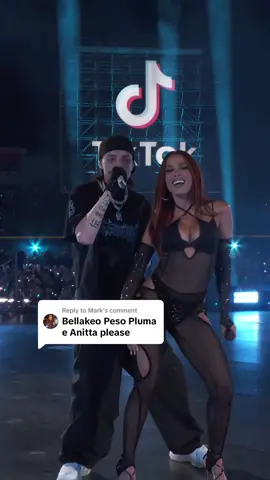 Replying to @Mark the first ever live performance of BELLAKEO by @Peso Pluma and @Anitta at #TikTokInTheMix 😍 iconic is an understatement.