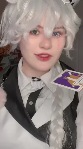 Proud of this transition! Also Fun fact the first tarot card is death, and the next one is the magician 🤭#Bungostraydogs #bungostraydogscosplay  #Nikolai #NikolaiGogol #Nikolaicosplay #NikolaiGogolCosplay #Decayofangels #Decayofangelscosplay #decayofangelsnikolai #decayofangelsnikolaicosplay 
