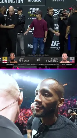 Leon Edwards vs. Colby Covington just got personal 🤬 #ufc296 #UFC #mma #mmatok #ufctok #leonedwards #colbycovington 