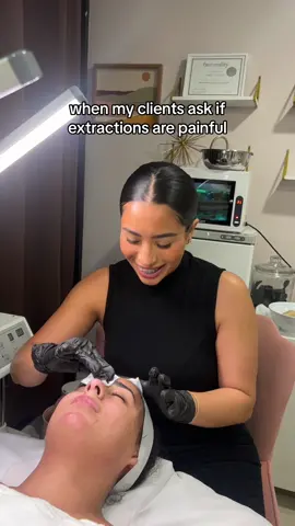 😭😭😭 but we promise its part of the post facial glow #esthetician #extractions #esthi #nyclife #fyp 